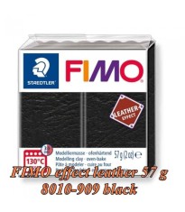 FIMO Effect 57g Negru Leather foto