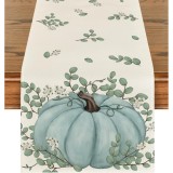 Cumpara ieftin Fata de masa decorativa Artoid, 40 x 300 cm, model dovleac, poliester, multicolor