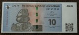 Cumpara ieftin Bancnota Zimbabwe 10 ZIG 2024 UNC, Ne流通