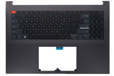 Carcasa superioara cu tastatura palmrest Laptop, Asus, VivoBook Pro 16X N7600, N7600P, N7600PC, X7600PC-9G, 90NB0UI2-R30UI0, iluminata, layout US foto