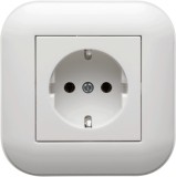 Priza Schuko Ovivo Loft ST Alb