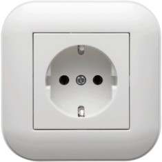 Priza Schuko Ovivo Loft ST Alb