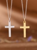 Cumpara ieftin Medalion Cruce din Argint 925 , zPure Faith, , Pandantiv Minimalist cu Finisaj Satinat