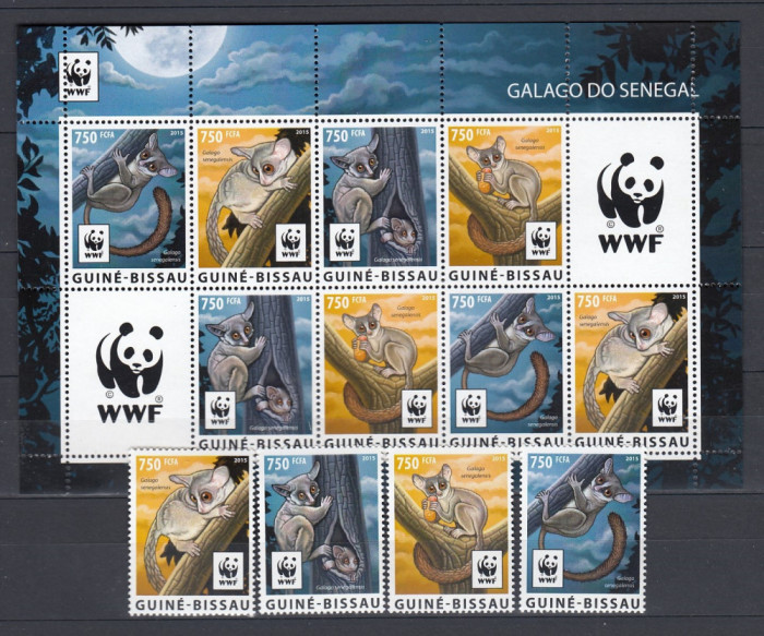 Guinea-Bissau - Fauna WWF - GALAGO - MNH