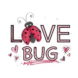 Cumpara ieftin Sticker decorativ Love Bug, Multicolor, 68 cm, 3251ST, Oem