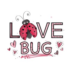 Sticker decorativ Love Bug, Multicolor, 68 cm, 3251ST foto