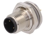 Conector M12 soclu PIN 3 tată A-DeviceNet CANopen THT