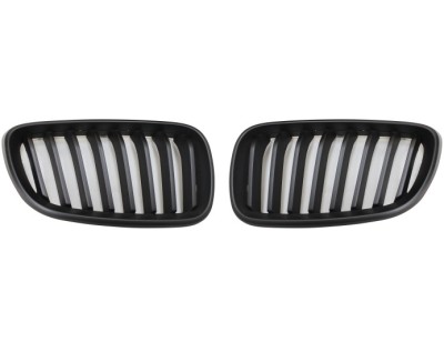 Grila masca fata fata BMW Seria 2 (F22), 03.2014-07.2021, partea stanga, negru; Tuning, foto