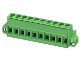 Conector regletă de conexiuni deconectabilă MSTB, 12A, 8 terminale, verde