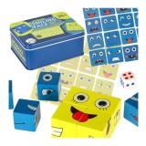 Joc interactiv de tip Puzzle cu expresii faciale in cutie metalica
