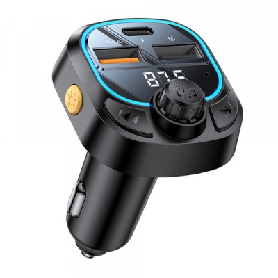 Modulator FM Bluetooth Yesido Y70, 2 x USB-A - 1 x USB-C foto