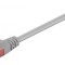 Cablu retea 5m CAT6 UTP patchcord 2x RJ45 CCA neecranat gri Goobay