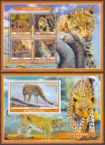 DB1 Fauna Burkina Faso Pantera MS + SS MNH