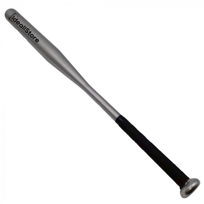 Bata de baseball IdeallStore&reg;, Home Run, aluminiu, 80 cm, argintiu