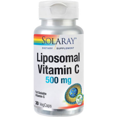 Liposomal Vitamin C 500mg, 30cps, Solaray foto