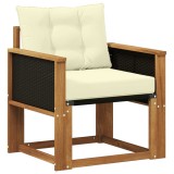 vidaXL Canapea Medie pentru Exterior Lemn Solid de Acacia natural 3438862