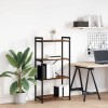 VidaXL Bibliotecă Stejar afumat 60 x 30 x 118 cm Lemn compozit 868391