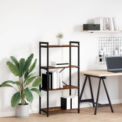 vidaXL Bibliotecă Stejar afumat 60 x 30 x 118 cm Lemn compozit 868391 foto