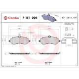Placute frana Citroen Jumpy 2 (Vf7) 01.07-03.16-; Fiat Scudo Box (270 272) 01.07-03.16; Peugeot Expert 01.07-, Partner (5 G) 03.97-07.08; Toyota Proa, BREMBO