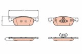 Set placute frana fata- PS TRW GDB2157