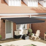 vidaXL Cortina Retractabilă Antracit 400x300 cm țesătură 3330502