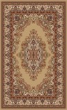 Covor Model Lotos 1524-110, Marime 50 x 80 cm, Bej, Maro, Inaltime Fir 8 mm, Antialergic, Polipropilena, Living, Dormitor, Sufragerie, Birou