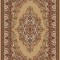 Covor Model Lotos 1524-110, Marime 50 x 80 cm, Bej, Maro, Inaltime Fir 8 mm, Antialergic, Polipropilena, Living, Dormitor, Sufragerie, Birou