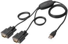 Cablu Adaptor USB Digitus 2 x RS232 foto