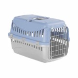 Cusca transport animale MPB GIPSY L, 58x38x38 cm, usa metal, bleu