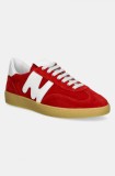 MSGM sneakers din piele intoarsă culoarea rosu, 3841MDS021