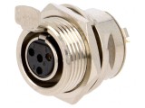 Soclu XLR Mini Mamă 4 Pin Lipire 5A