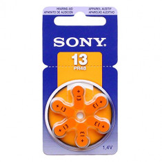 Baterii pentru proteze auditive Sony 13 PR13-D6N Zinc-Aer 6 Baterii /set foto