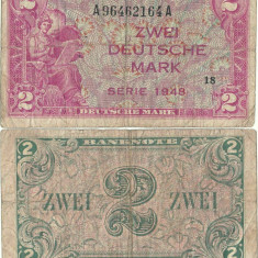 1948, 2 deutsche mark ( P-3a ) - Germania