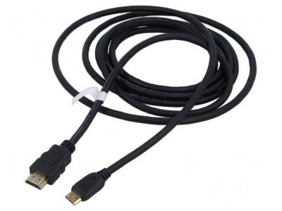 Cablu HDMI 2.0 HDCP 2.2, 5m, mini HDMI mufă, PVC foto