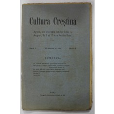 CULTURA CRESTINA , ANUL I , NR. 6 , 15 MARTIE , 1911