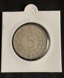 Moneda 5 mărci 1970 G RFG argint