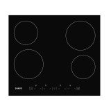 Plita incorporabila Samus PSVE-64BG3, Vitroceramica, 4 arzatoare, 60 cm, Touch Control, Timer, Negru
