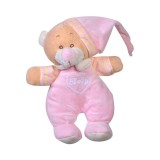 Ursulet de plus roz, pentru bebelusi, 18 cm, Oem