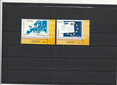 ROMANIA 2008 LP 1802 EUROPA SCRISOAREA SERIE MNH NESTAMPILATA foto