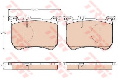 Set placute frana,frana disc MERCEDES S-CLASS (W222, V222, X222) (2013 - 2016) TRW GDB2013 foto