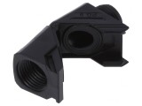 Conector unghiular PG9 IP68 poliamidă neagră