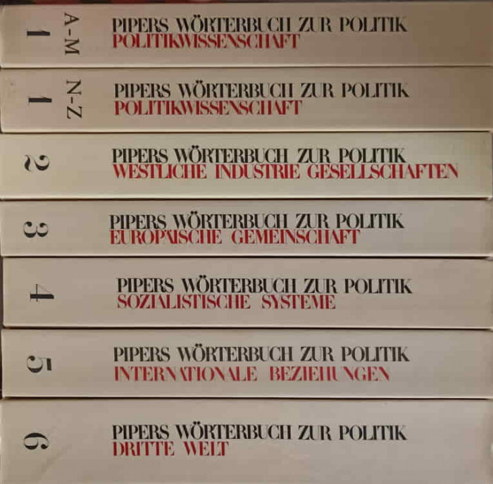 PIPERS WORTERBUCH ZUR POLITIK VOL.1-6-DIETER NOHLEN