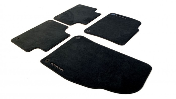 NEW ORIGINAL VELOUR FLOOR MATS SET OF 4X PIECES PORSCHE CAYENNE 9Y1863011 0S5