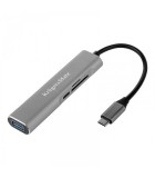 HUB USB Type C - HDMI USB3.0 SD MICROSD +USB Type C KRUGER&amp;MATZ