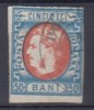 ROMANIA 1869 LP 29 b REGELE CAROL I CU FAVORITI VALOAREA 50 BANI STAMPILAT