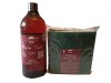 Kit Ulei Teak 1L & Paduri Abrazive Lemn (Alb, Verde, Negru) - Intretinere, Finisare, Protectie UV, Hidrofug