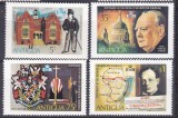 DB1 Antigua 1974 Centenar Nastere Churchill 4 v. MNH
