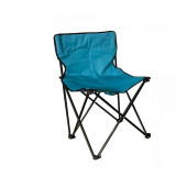 Set camping 2 scaune si masa pliabile, suport pentru 4 pahare, Albastru