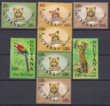 DB1 Fauna Guyana set 8 v. MNH, Nestampilat