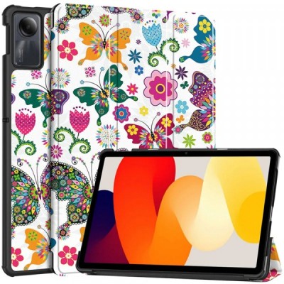 Husa pentru Xiaomi Redmi Pad SE, Techsuit, FoldPro Butterfly, Multicolor foto